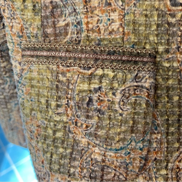 T Tahari Woven Trinmed Blazer UNIQUE STYLE size 8 - Picture 8 of 8